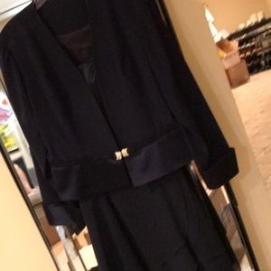 Navy two piece jacket and dress
